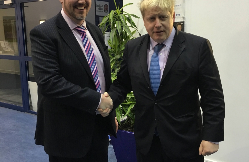 Boris Johnson MP, Mayor of London with John Campion