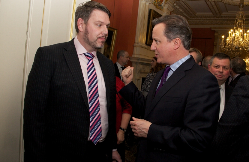 John Campion and former PM David Cameron