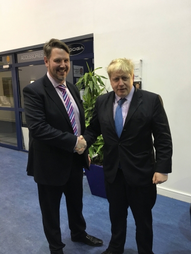 Boris Johnson MP, Mayor of London with John Campion